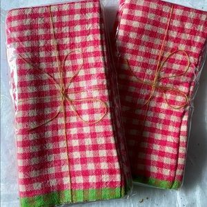 2 Sets of 2 Caravan Tea Towels 100% linen